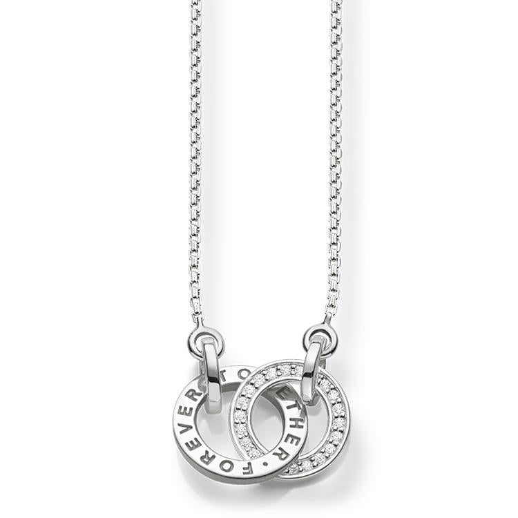 Collar de together forever pequeño de Plata