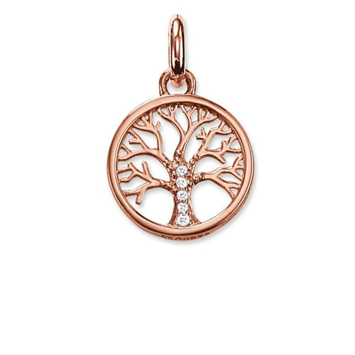Dije de árbol de la vida  de oro rosa