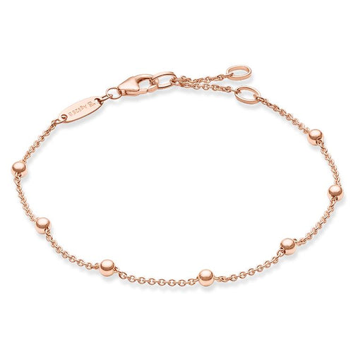 Pulsera de puntos de Baño de oro rosa