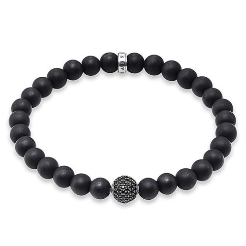 Pulsera de pavé de Plata oscurecida