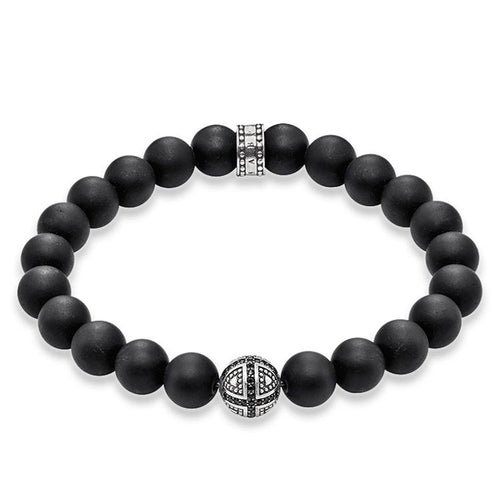 Pulsera de cruz de Plata oscurecida