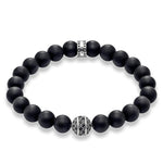 Pulsera de zigzag de Plata oscurecida