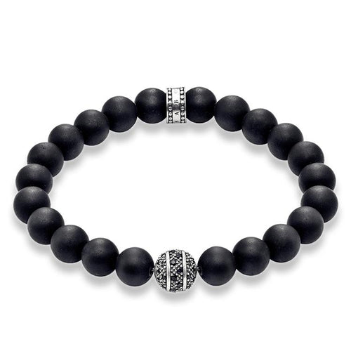 Pulsera de zigzag de Plata oscurecida
