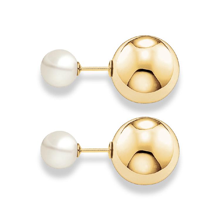 Doble Arete de Baño de oro