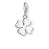 Charm de hoja de trebol de Plata