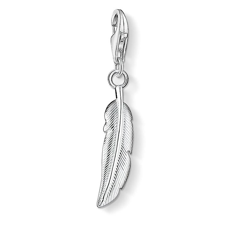 Charm de pluma de Plata
