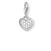 Charm de corazón brillante de Plata