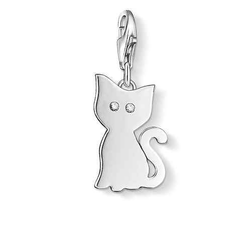Charm de gato de Plata