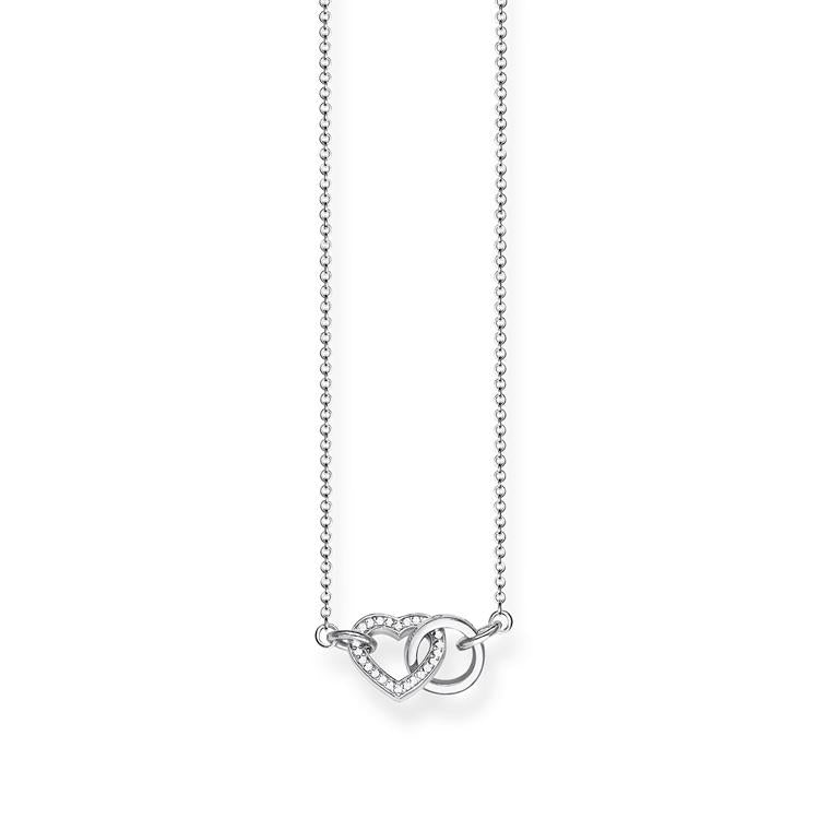 Collar de together corazón pequeño de Plata