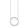 Collar de Círculo Grande de Plata
