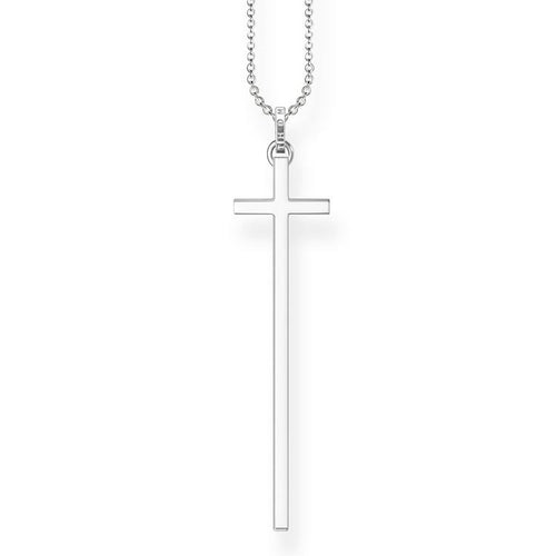 Collar de Cruz lisa de Plata