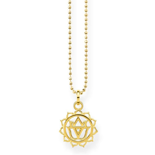 Collar de chakra de Baño de oro