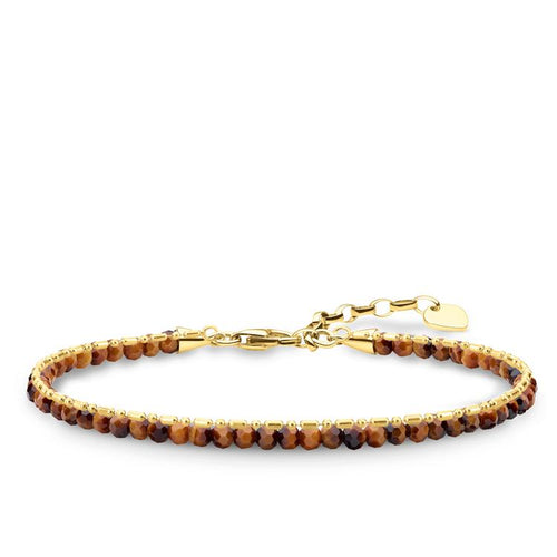 Pulsera café de Baño de oro