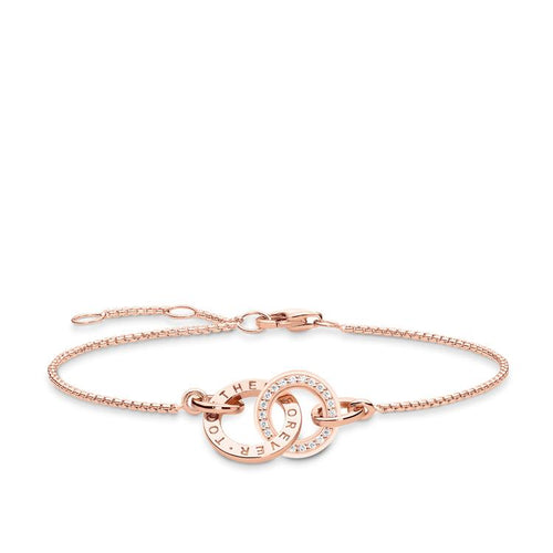 Pulsera de together forever de oro rosa