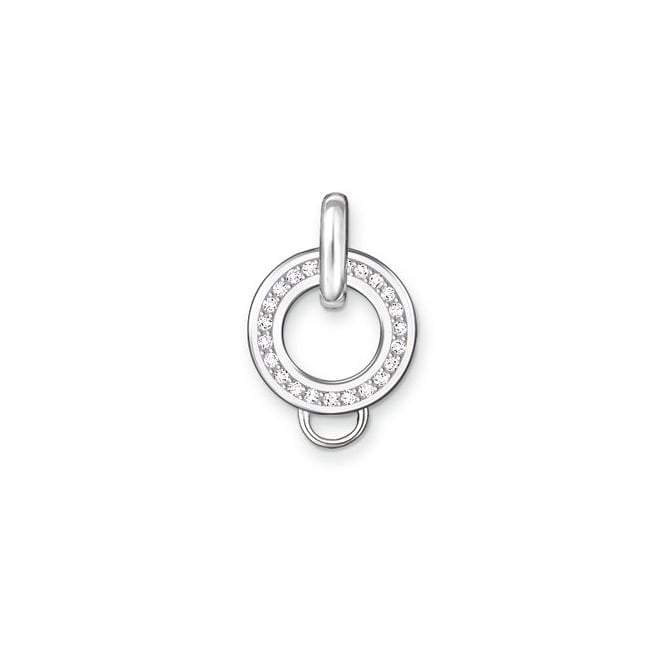 Dije de Carrier Pavé de Plata