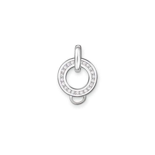 Dije de Carrier Pavé de Plata